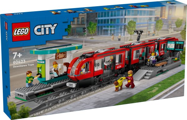 LEGO® City Straßenbahn mit Haltestelle (60423); Spielset