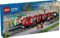 LEGO® City Straßenbahn mit Haltestelle (60423);...