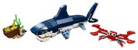 LEGO® 31088 Creator Bewohner der Tiefsee, Spielzeug mit Meerestieren Figuren: Hai, Krabbe, Tintenfisch und Seeteufel, Set für Kinder ab 7 Jahre